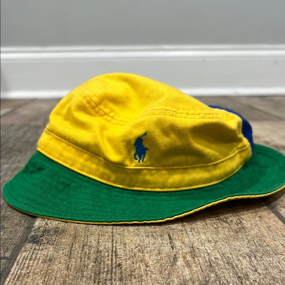 Polo by Ralph Lauren Kids' Yellow Blue and Green Bucket Hat